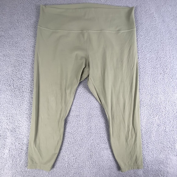 Lululemon Align Pant II 25" Womens 20 Green Leggings Nulu Running Gym Lifting - Picture 1 of 11